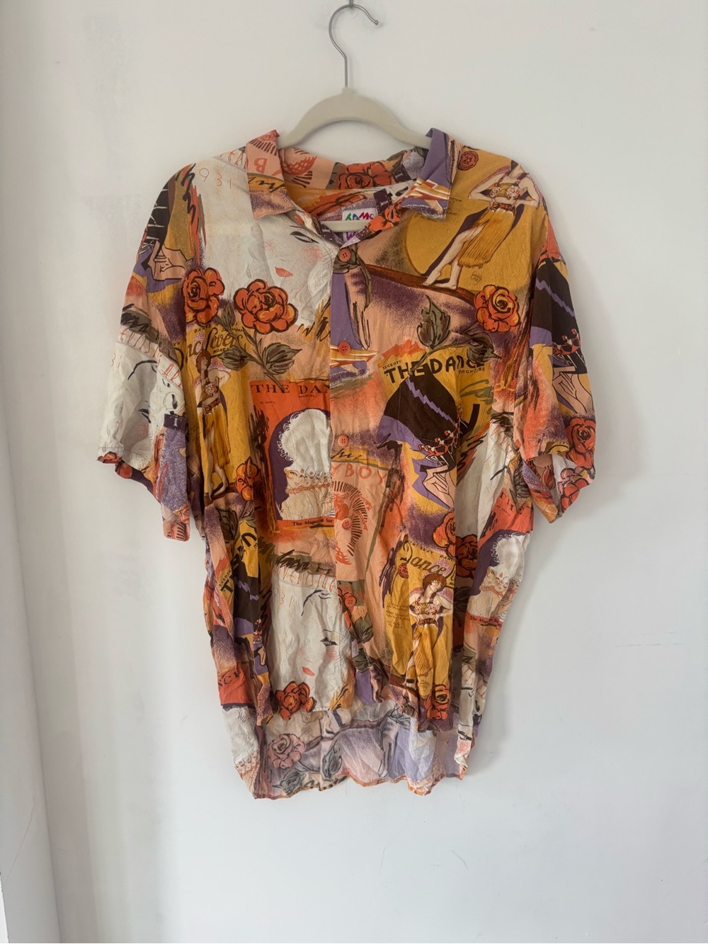 Vintage Jams World Playboy XXL Floral Button Up Men's Shirt